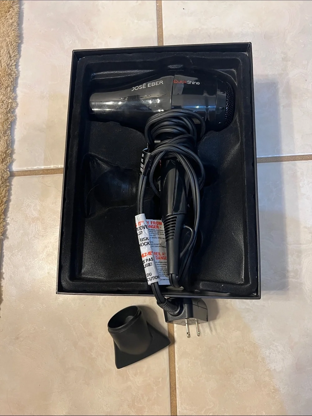 José Eber QuickShine Infrared Blow Dryer — Black